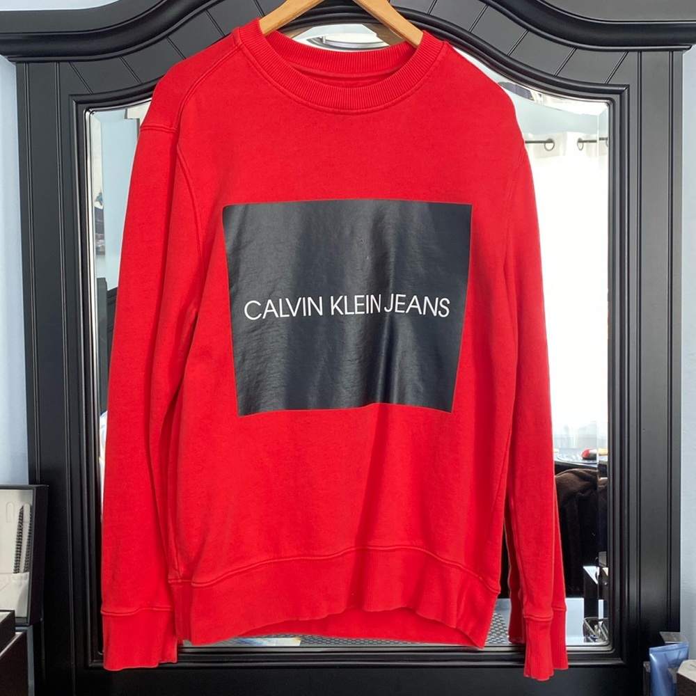 Clavin Klein Jeans Red Sweatshirt